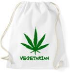 printfashion Vegetáriánus - Sportzsák, Tornazsák - Fehér (2478015)