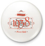 printfashion since-1938-red-black - Kitűző, hűtőmágnes - Fehér (3076484)