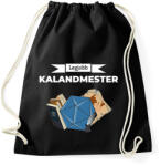 printfashion Legjobb Kalandmester II - Sportzsák, Tornazsák - Fekete (2649971)