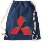 printfashion MITSUBISHI 3D - Sportzsák, Tornazsák - Sötétkék (1229314)