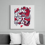 printfashion A punkok sosem halnak meg - Vászonkép - Fehér (6626808)
