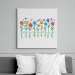 printfashion Virágok - Vászonkép - Fehér (6640227)