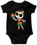 printfashion Kislány - Day of the Dead - Baba Body - Fekete (1779858)