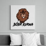printfashion Bóbr kurwa - Vászonkép - Fehér (16779480)