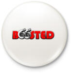 printfashion Boosted - Kitűző, hűtőmágnes - Fehér (3083881)