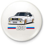 printfashion Old but gold. E30 - Kitűző, hűtőmágnes - Fehér (5142844)