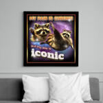 printfashion My pain is chronic - Vászonkép - Fekete (14254822)