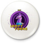 printfashion Looty Toons - Kitűző, hűtőmágnes - Fehér (3082441)