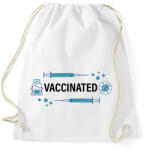 printfashion Vaccinated - beoltva - covid 19 - Sportzsák, Tornazsák - Fehér (4757350)