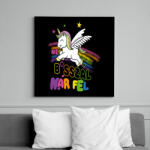 printfashion Ne basszál már fel! - Vászonkép - Fekete (16804535)