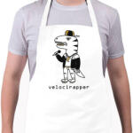 printfashion Dínó veloci - rapper_ - Kötény - Fehér (4914021)