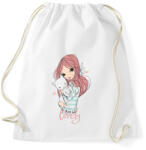 printfashion Cicás lány - Sportzsák, Tornazsák - Fehér (4657753)