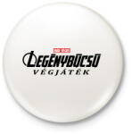 printfashion Legénybúcsú végjáték - Kitűző, hűtőmágnes - Fehér (4264559)