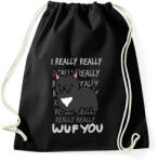 printfashion Francia bulldog fekete - Sportzsák, Tornazsák - Fekete (1488957)