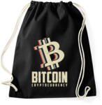 printfashion BITCOIN 4 EVER 51 - Sportzsák, Tornazsák - Fekete (6116305)