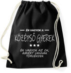printfashion Én vagyok a középső gyerek. . . - Sportzsák, Tornazsák - Fekete (16454798)