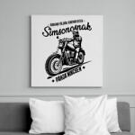 printfashion Simsonosnak párja nincsen - Vászonkép - Fehér (6635096)