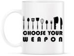 printfashion Choose your weapon - Bögre - Fehér (7552970)