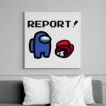 printfashion Among Us - Report! - Vászonkép - Fehér (6633970)
