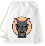 printfashion Frenchie - Sportzsák, Tornazsák - Fehér (2956638)