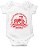 printfashion Traktorosok királya - Piros - Baba Body - Fehér (6595727)