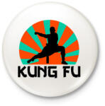 printfashion KUNG FU - Kitűző, hűtőmágnes - Fehér (9464948)