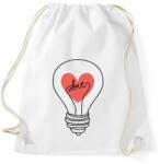 printfashion Szerelem villanykörte - Sportzsák, Tornazsák - Fehér (6537900)