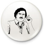 printfashion Pablo Escobar - Kitűző, hűtőmágnes - Fehér (3089508)