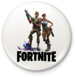 printfashion Fortnite #3 /Black/ - Kitűző, hűtőmágnes - Fehér (3078484)