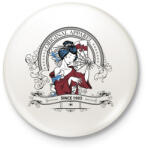 printfashion Gésa - Kitűző, hűtőmágnes - Fehér (4131557)