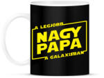 printfashion A legjobb nagypapa a galaxisban - Bögre - Fekete (1002170)