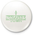 printfashion Stranger Town - Kitűző, hűtőmágnes - Fehér (3083762)