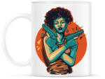 printfashion Lány pisztollyal Gangster girl - Bögre - Fehér (11374173)