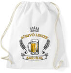 printfashion Sörivó leszek - Sportzsák, Tornazsák - Fehér (3175313)