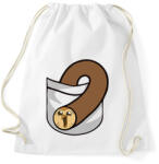 printfashion Bagoly zsebben - Sportzsák, Tornazsák - Fehér (13829091)
