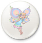 printfashion Tündérke - Kitűző, hűtőmágnes - Fehér (6080916)