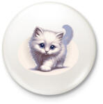 printfashion Cicus - Kitűző, hűtőmágnes - Fehér (14924789)