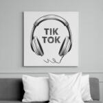 printfashion TikTok fejhallgató - Vászonkép - Fehér (6632008)