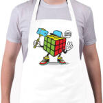 printfashion Kocka mester - Kötény - Fehér (4910437)