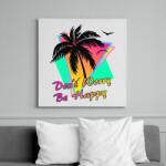 printfashion Don't worry, be happy - Vászonkép - Fehér (6630185)