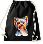 printfashion Yorkshire terrier kutya - Sportzsák, Tornazsák - Fekete (13384450)