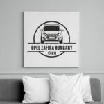 printfashion Opel zafira hungary - Vászonkép - Fehér (6636562)