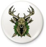 printfashion DeerHunter - Kitűző, hűtőmágnes - Fehér (5123015)