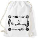 printfashion A menyasszony (virágmintás) - Sportzsák, Tornazsák - Fehér (6295613)