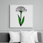 printfashion virág-001 - Vászonkép - Fehér (6630625)