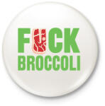 printfashion FUCK brokkoli - Kitűző, hűtőmágnes - Fehér (3078341)