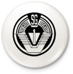 printfashion Csillagkapu csk1 logo - Kitűző, hűtőmágnes - Fehér (3076277)