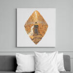 printfashion Őszi túrázó - Vászonkép - Fehér (16621386)