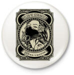 printfashion 2009 Velem ne szórakozz - Kitűző, hűtőmágnes - Fehér (5974780)