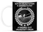 printfashion Gazdász élet - Bögre - Fekete (1626467)